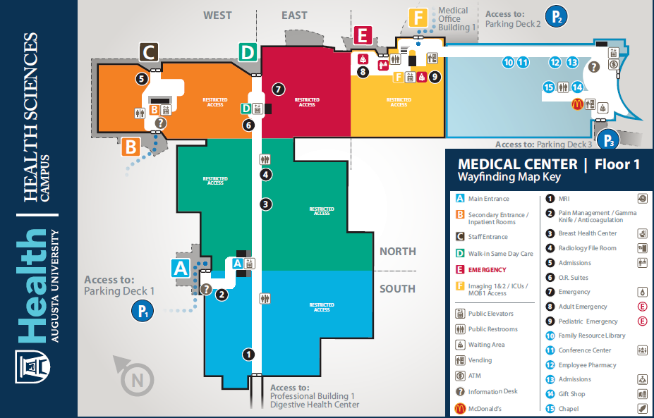 Wayfinding Maps for Medical Center
