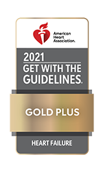 accreditation badge for Get With The Guidelines® Heart Failure: Gold Plus